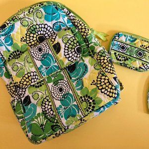 Vera Bradley Mini-Backpack and Wallet